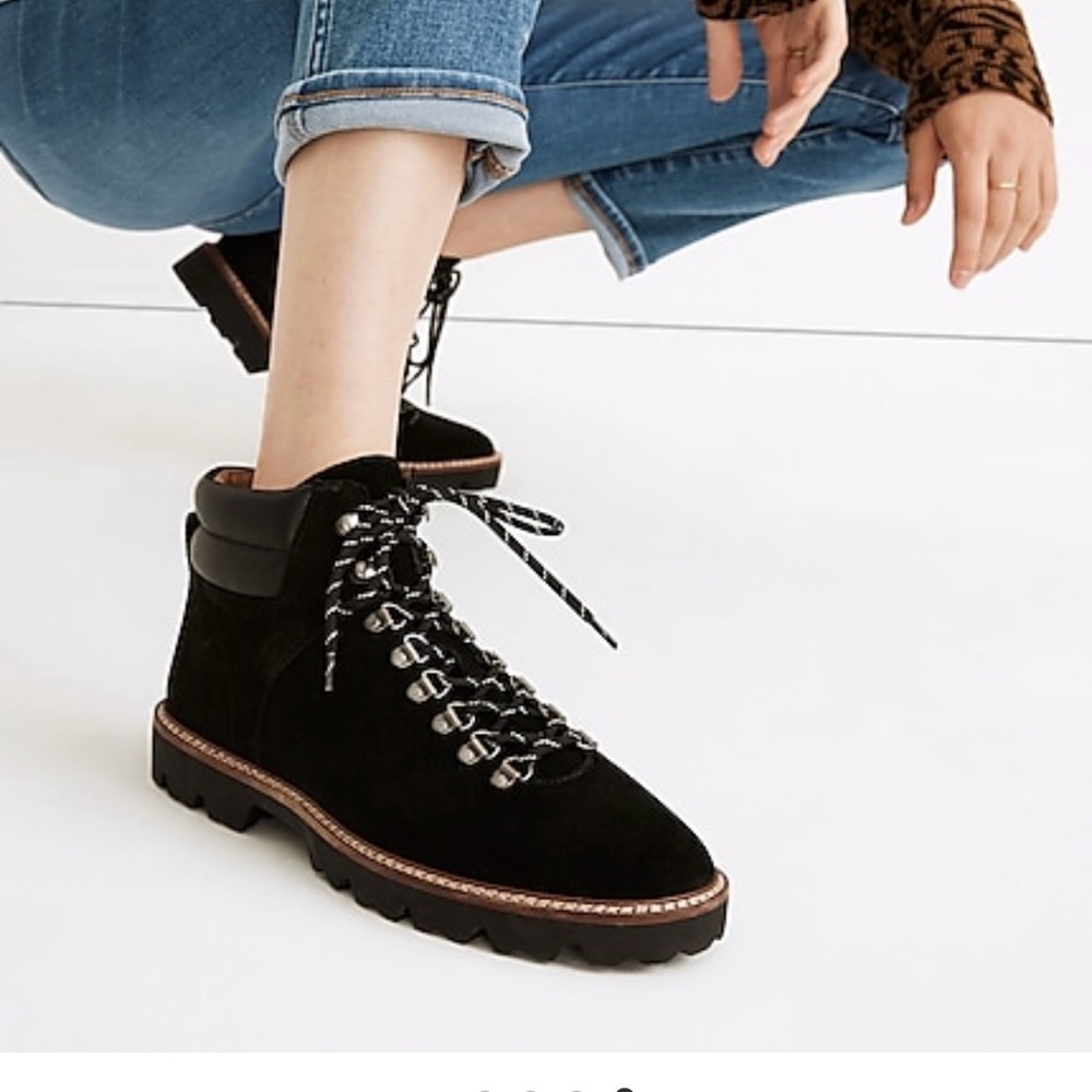 NEW Madewell The Citywalk Lugsole Hiker Boot in Leather size 6